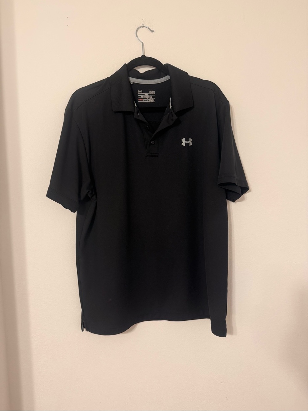 Under Armour Men’s Black Polo with Reflective Logo